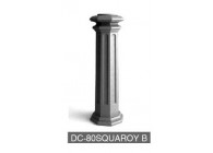 DC-80SQUAROY B~~UITEINDE VOOR KOLOM 80MM - SQUARE ROYAL B