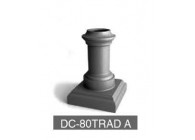 DC-80TRAD A~~UITEINDE VOOR KOLOM 80MM - TRADITION A