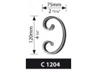 VOLUTE 120X75MM PLAT 16X8MM