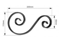 VOLUTE 220X110X65MM