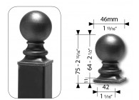 SPHERE MASSIVE  EN ACIER- SOUDABLE ET GALVANISABLE