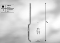 BARREAU GALBE # 14MM - LONGUEUR 1400MM