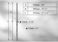 BALUSTRE # 13MM - LONGUEUR 950MM