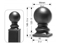 SPHERE MASSIVE EN ACIER - SOUDABLE ET GALVANISABLE