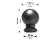 SPHERE EN ACIER MASSIVE - SOUDABLE ET GALVANISABLE