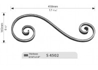 VOLUTE 165X450 - 14X6MM.