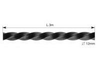 BARRE TORSADE - 3 METRES.