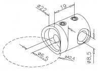 Support traversant pour cable pour tendeur