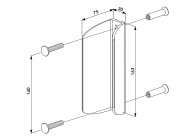 3006PC-SILV~~P00006080-SILV - Tegenkast in aluminium-zilver