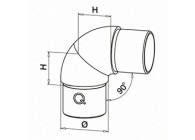 Verbinder, variabel, (0°-90°)