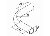 Bochtstuk, 90°, r=97 mm