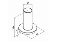 Bodemflens voor lijmverbinding