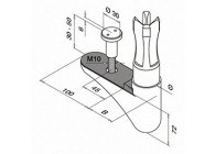 Trapflens voor lijmverbinding