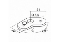 Berceau pour tube, 135°