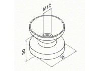 Binnenkern, buis Ø42,4 mm x 2 mm, M12 draad