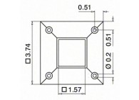 Embase murale, Square Line