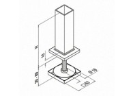 Trapflens voor lijmverbinding, Square Line