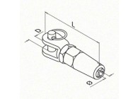 Chape avec fourche pour système de câble