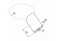 Entretoise pour câble, 3,2 mm - 4 mm