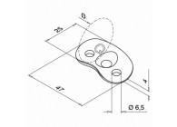 Berceau pour tube, 90°, pour MOD 0305