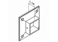 Embase murale, Square Line