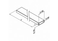 Rechthoekige buis, 60x20x2 mm