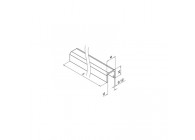 Profil en U, 40 x 37 x 3 mm, U= 24x24 mm