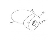 Easy Q-web, bevestigingsadapter, Ø42,4 mm