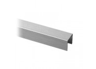 U-profiel, 17,25 x 15 x 2 mm, voor 12,76 mm glas