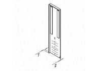 Eindkap, Easy Glass Slim, voor trapopgang