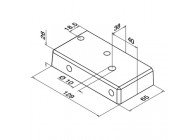 Embase-manchon pour poteau, Easy Alu