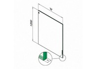 Q-glass 1200x400x16,76 mm (8-0,76-8)