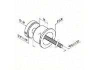 Haaksleutel met pen, Ø45 - 50 mm, Q-32