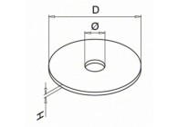 Rubberring voor glasadapter, Ø48 mm