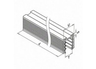 Insert caoutch. tube à fd gorge, L=5m, Ø42,4 mm