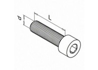 Vis tête cylindrique à six pans creux, QS-23