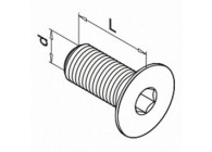 Verzonken schroef met binnenzeskant, QS-41