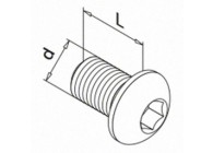 Laagbolkopschroef met binnenzeskant, QS-11