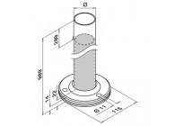 Baluster, MOD 0916, Ø48,3 mm x 4,6 mm