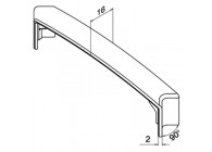 Afdekkap voor handrailing, Easy Alu, 90°