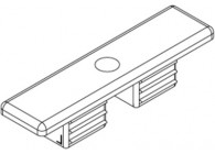 Embout,Easy Hit,pour poteau Easy Alu,RAL9006