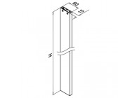 160561-104-18~~H=1040mm,Baluster,Easy Alu,60x15mm,geanodiseerd