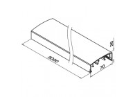 Main-courante, Easy Alu, 70x26 mm, à clipser