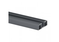 Glasrail, Easy Alu, onder, 55x25 mm