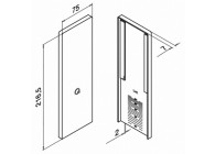 Eindkap, Easy Glass Prime, voor trapopgang