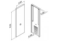 Eindkap, Easy Glass Prime, voor trapopgang