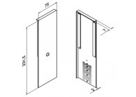 Embout,EG Prime,pour escaliers,lateral,gauche,alu,anod