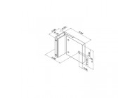 Angle support p. poteau, Easy Alu, mont. latéral