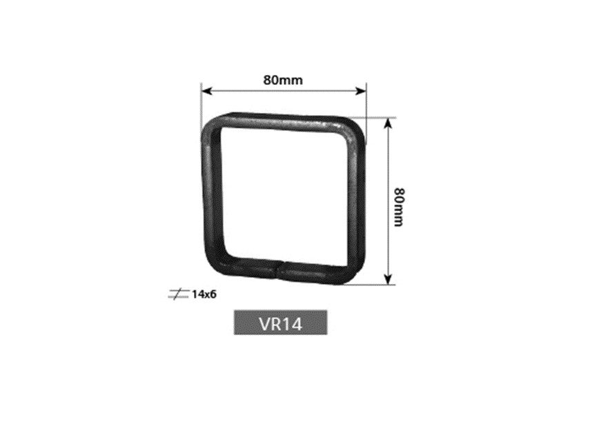 CARRE - 80X80 MM - 14X6