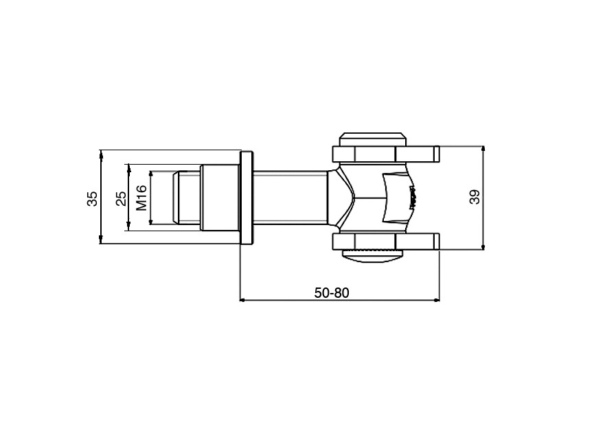 GOND REGLABLE AVEC DOUILLE A SOUDER M16